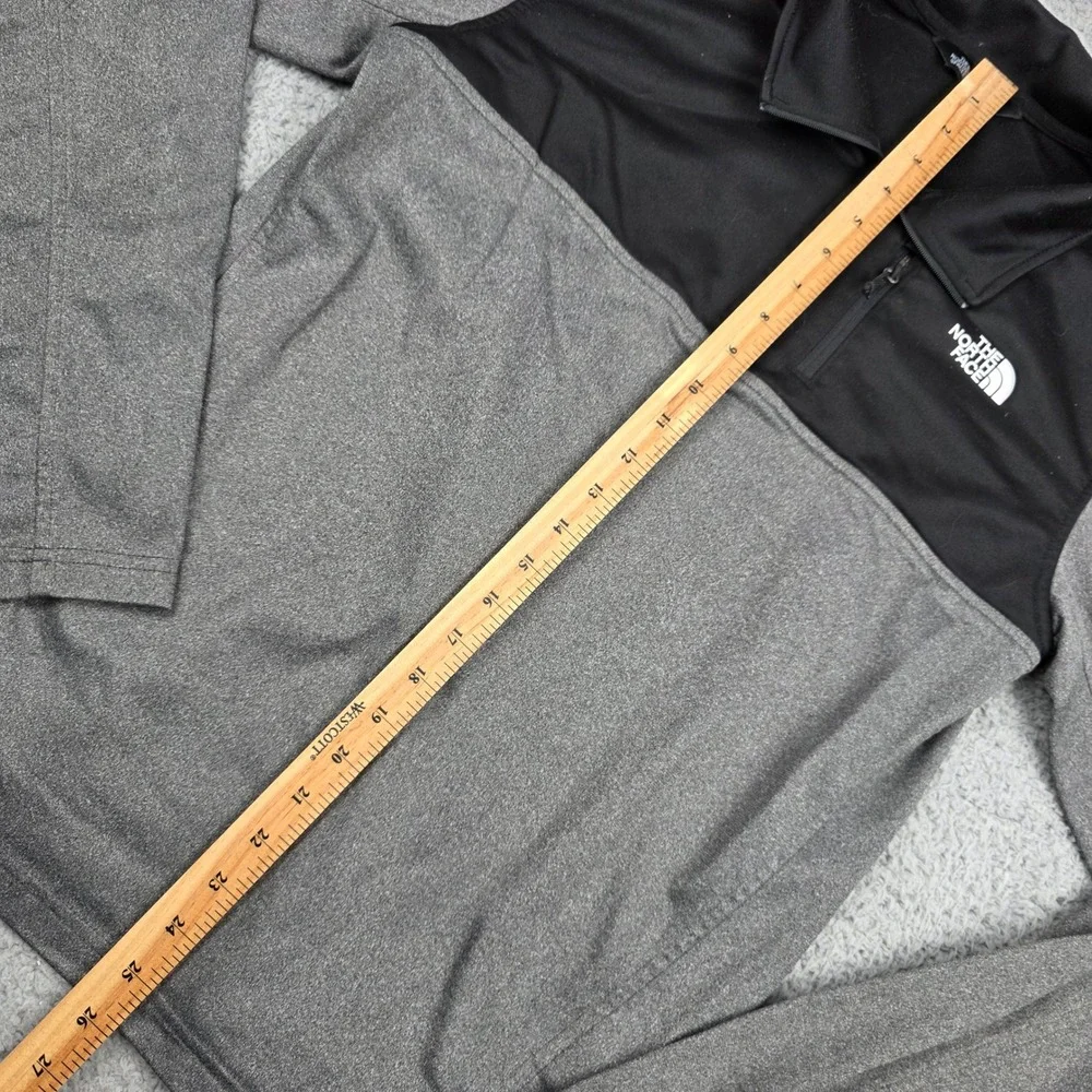 The North Face Mens 1/4 Zip Pullover‎ Grey Black Small